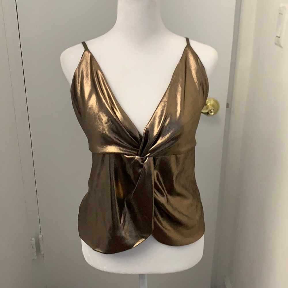 COPY - Gold crisscross tank